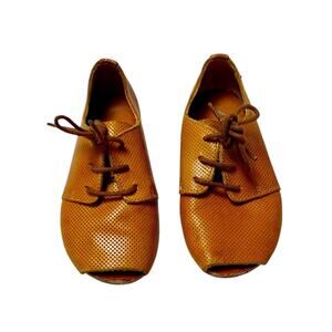 Manuela de Juan Bastien Oxford Peep Toe Sandal Size 28 / US 11